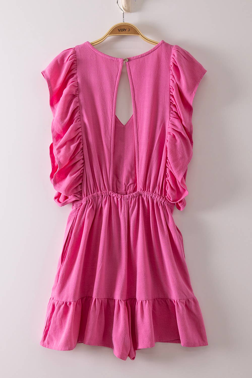 Pink Skies Ruffle Romper