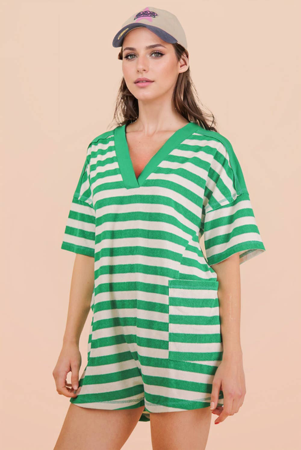 Palm Coast Stripe Romper