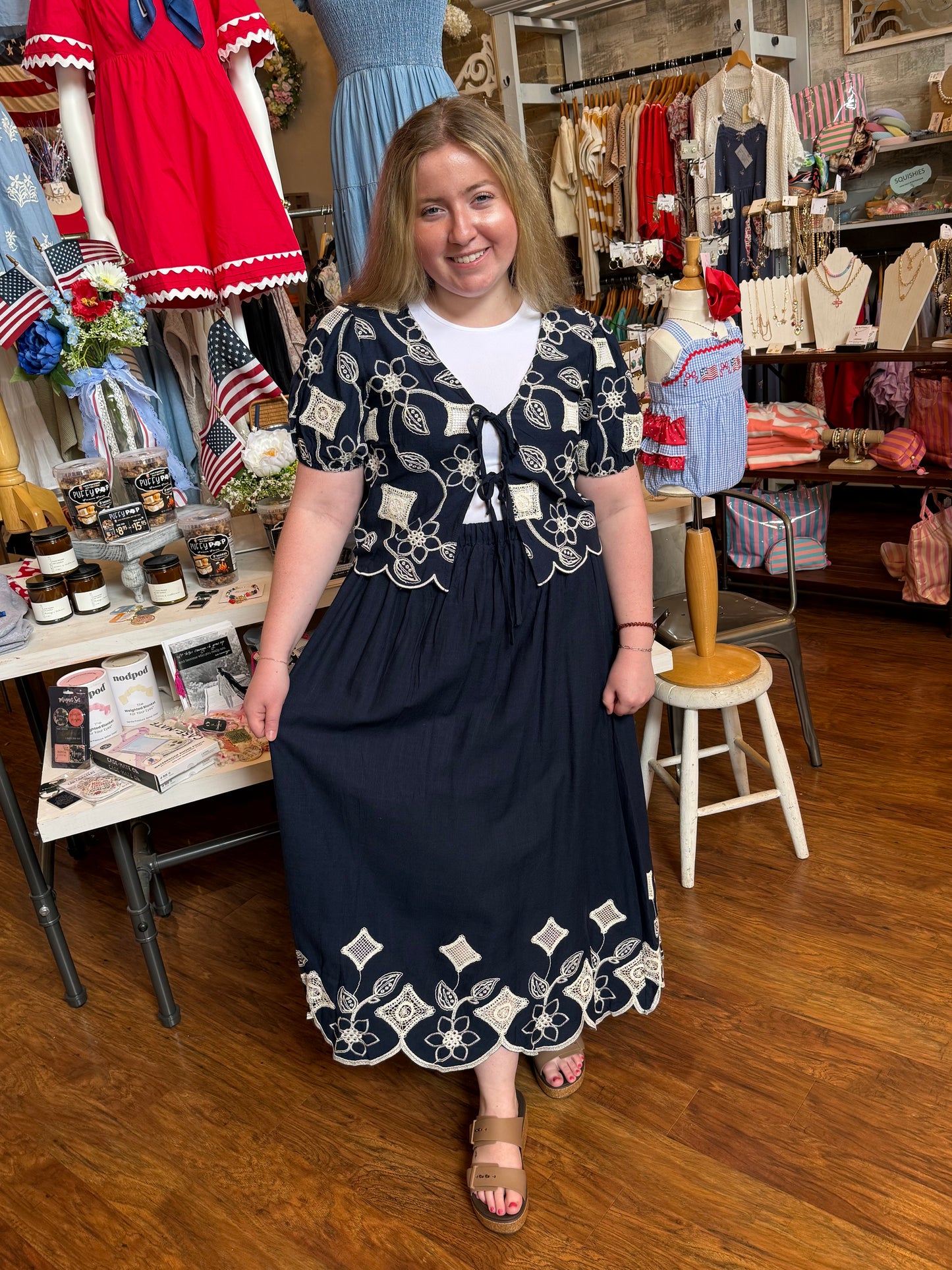 Liberty Lane Midi Skirt
