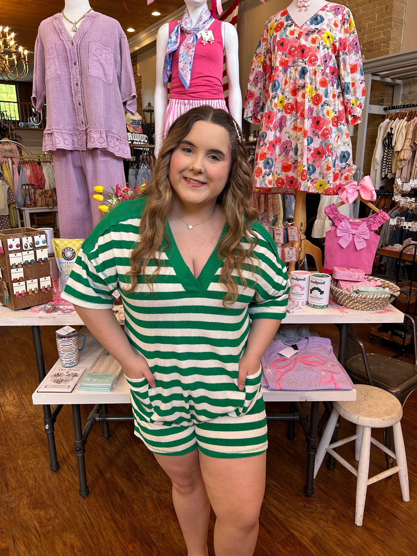 Palm Coast Stripe Romper