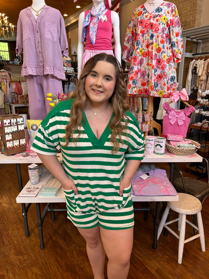 Palm Coast Stripe Romper