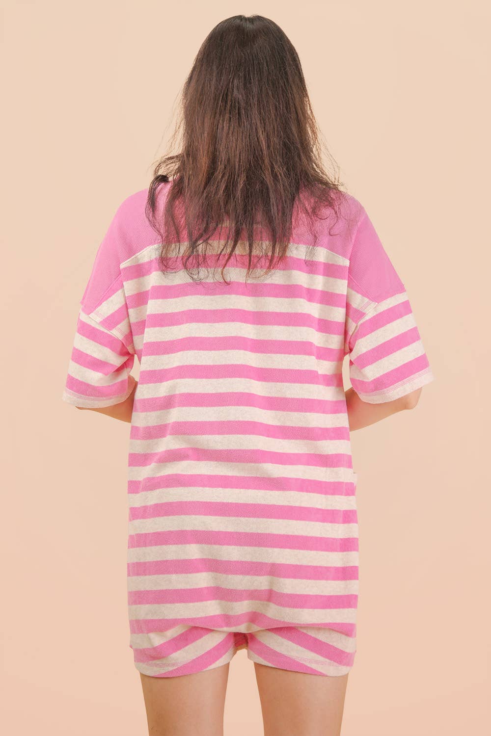 Pink Sands Stripe Romper