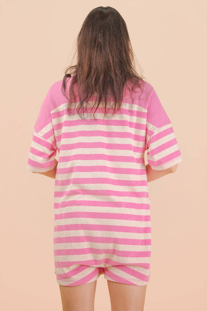 Pink Sands Stripe Romper