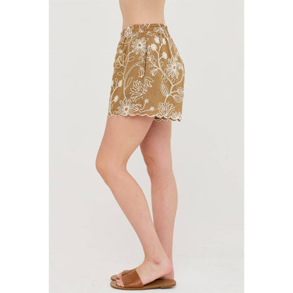 Sandy Shores Embroidered Shorts