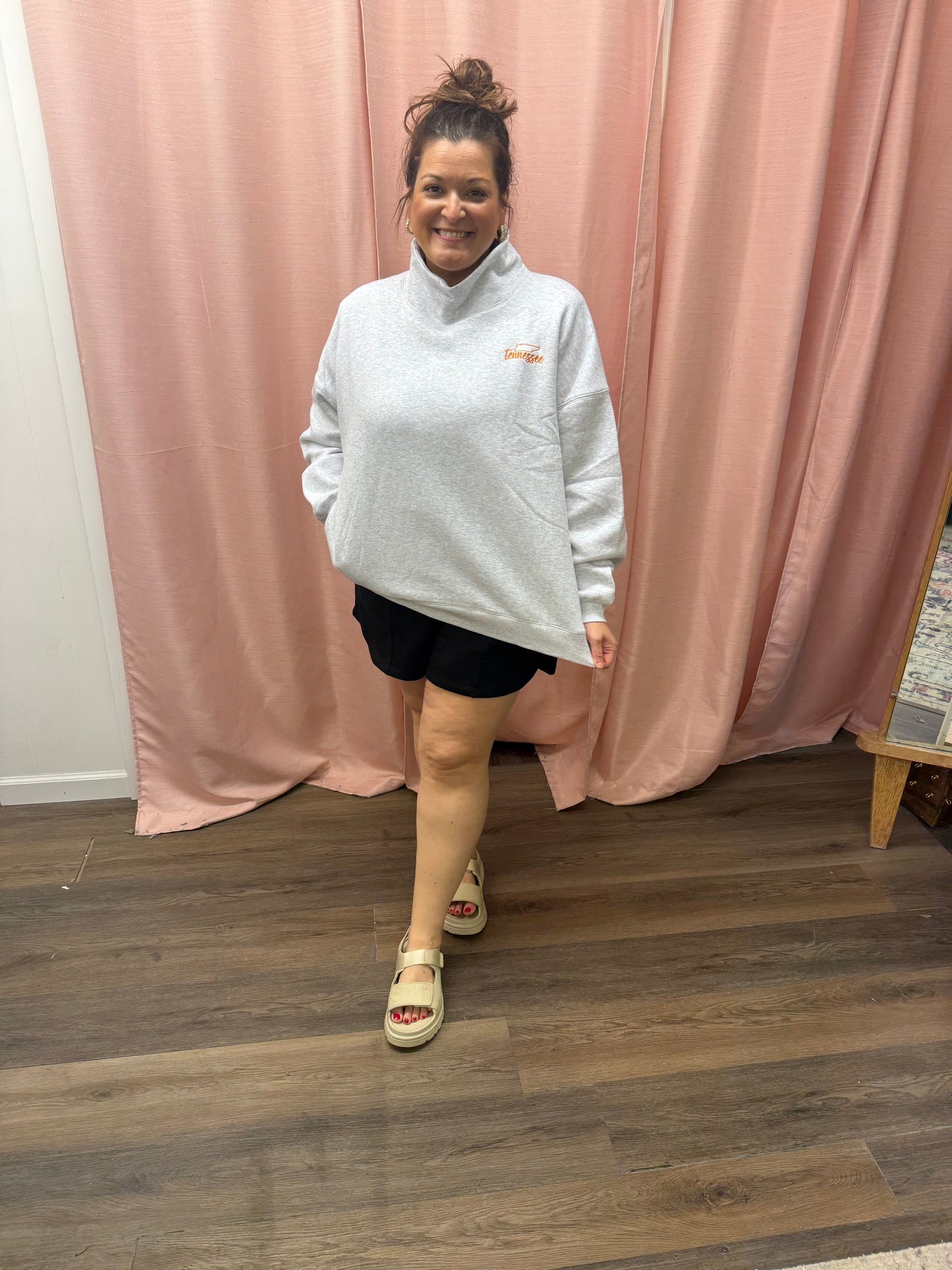 🧡TENNESSEE🧡 Oversized Mockneck Sweatshirt
