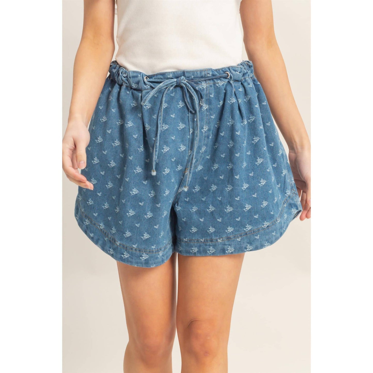 Denim Darlin' Lounge Pull-On Shorts