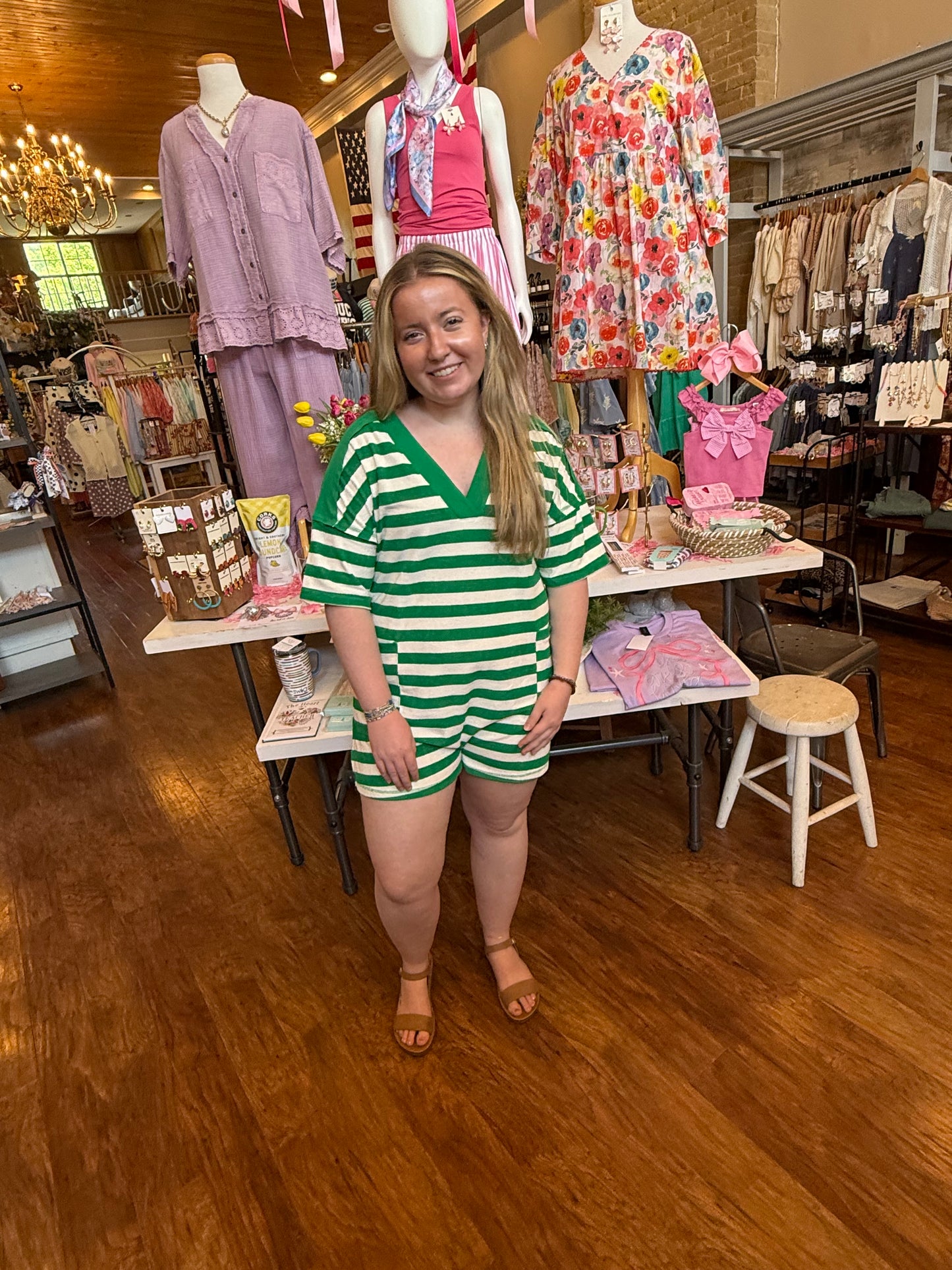 Palm Coast Stripe Romper