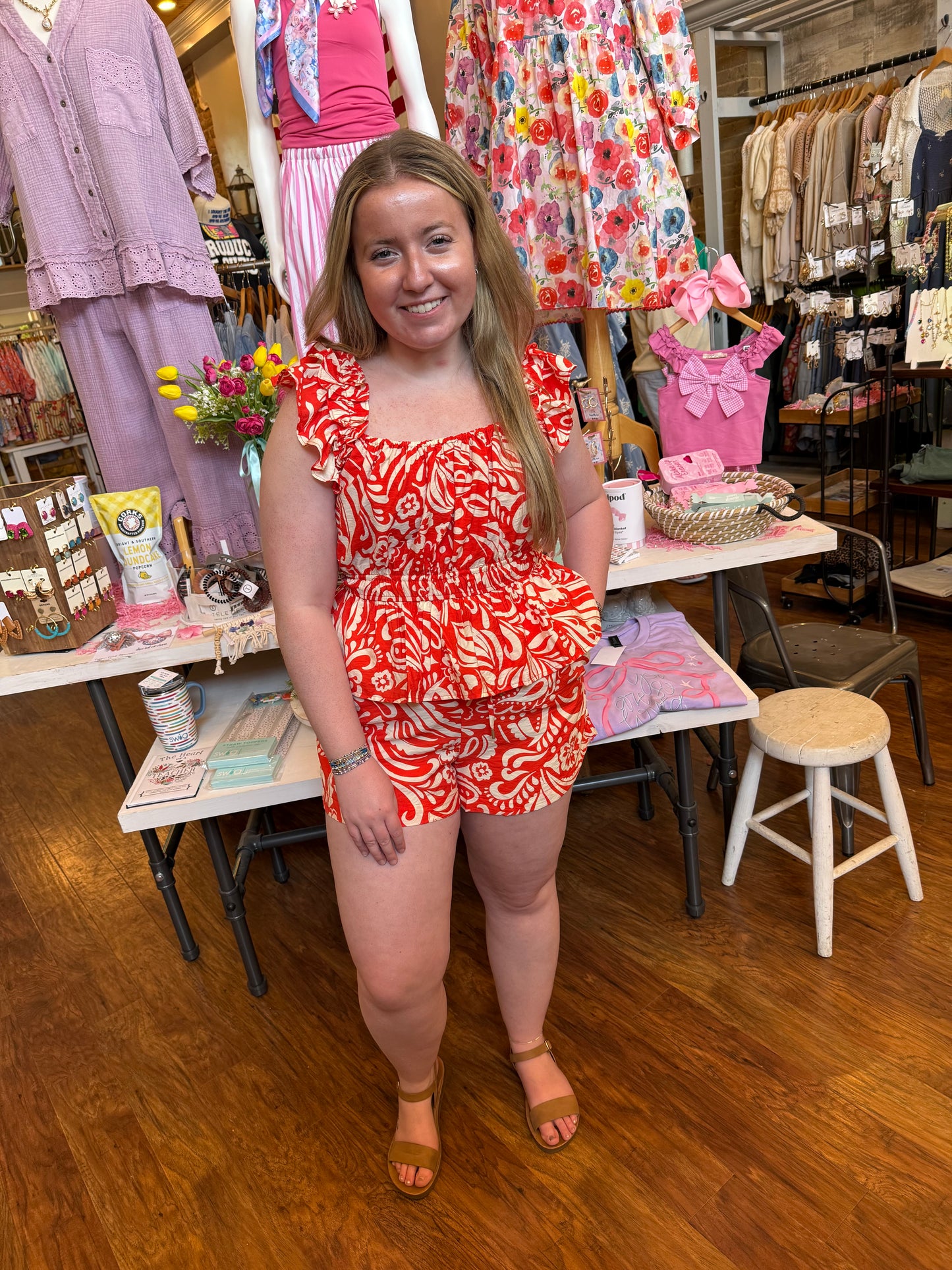 Coral Cabana Set
