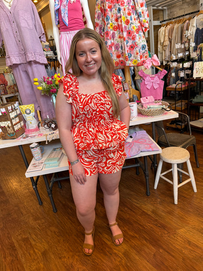 Coral Cabana Set