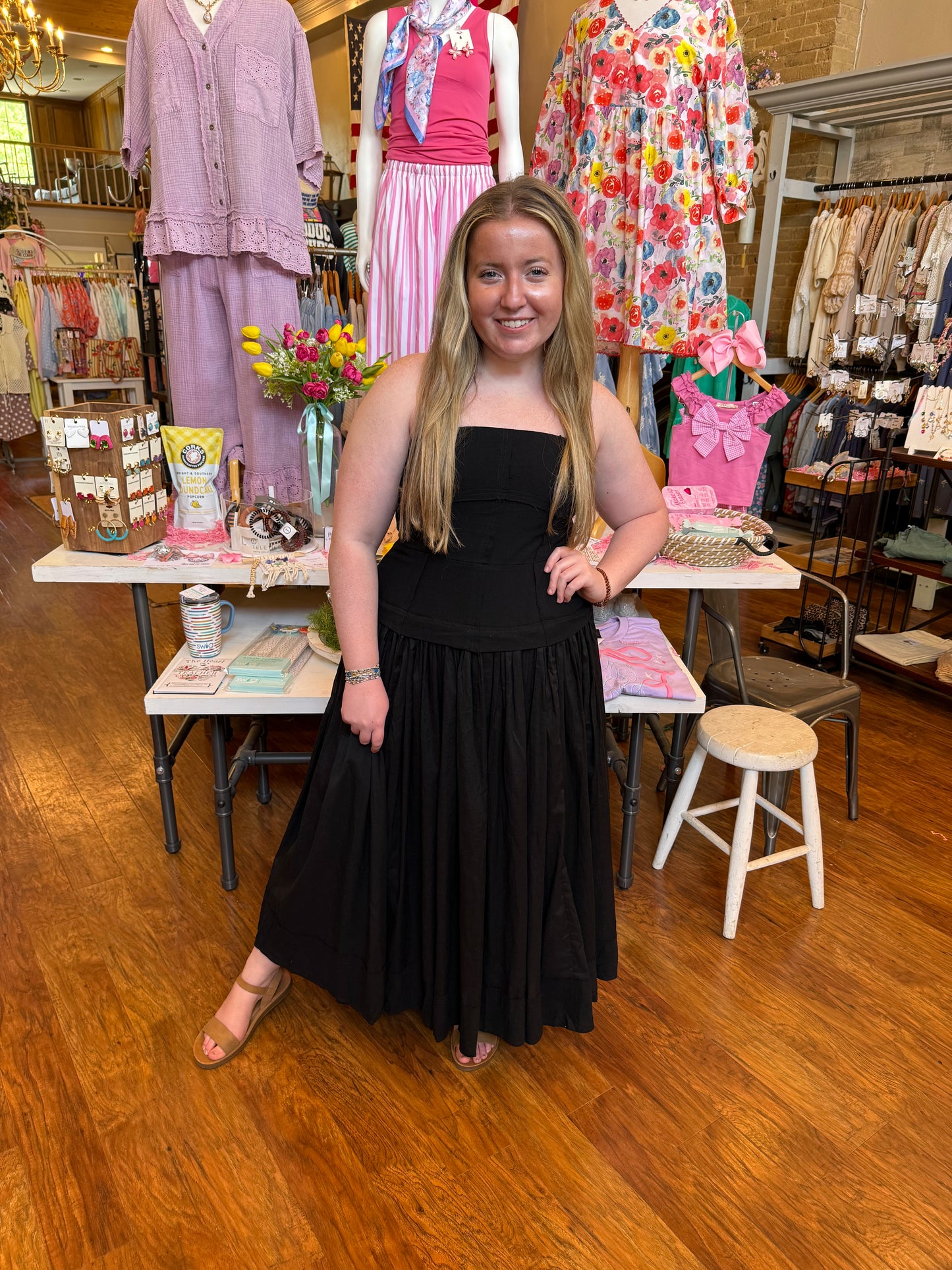 Midnight Breeze Maxi Dress