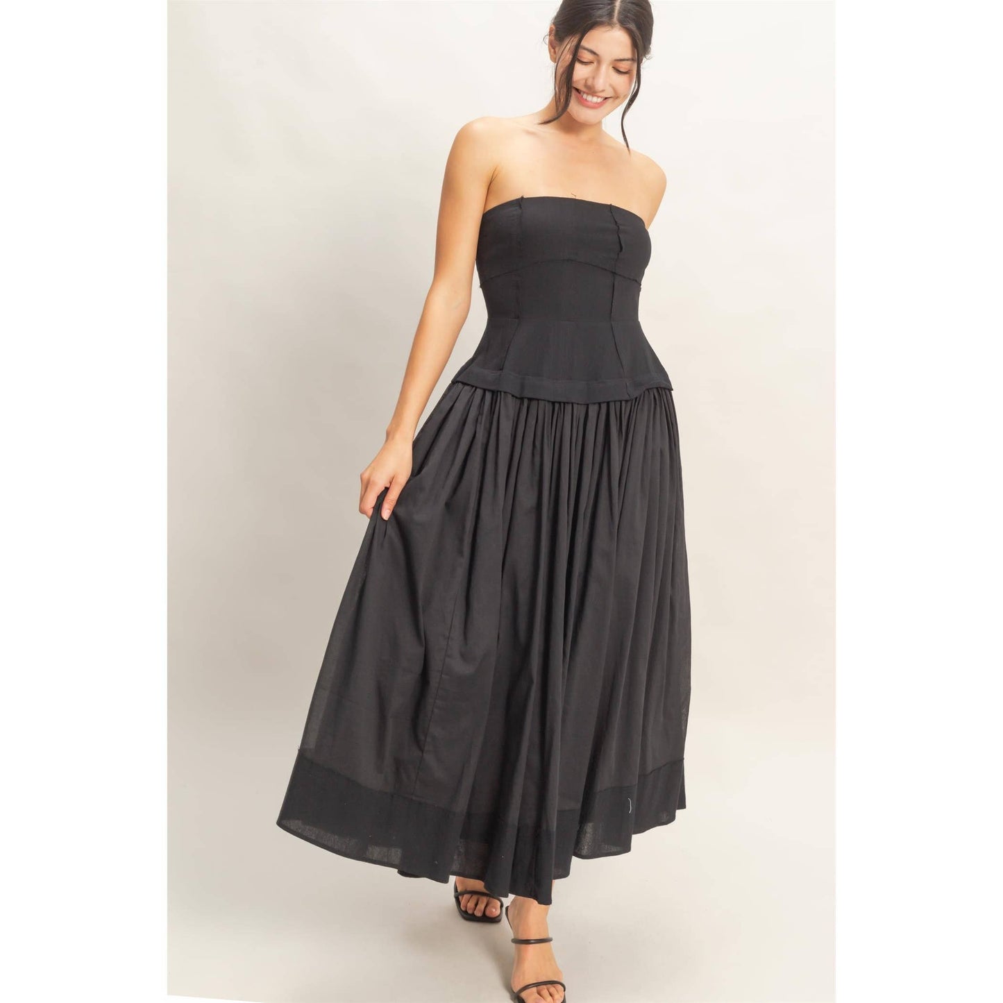 Midnight Breeze Maxi Dress
