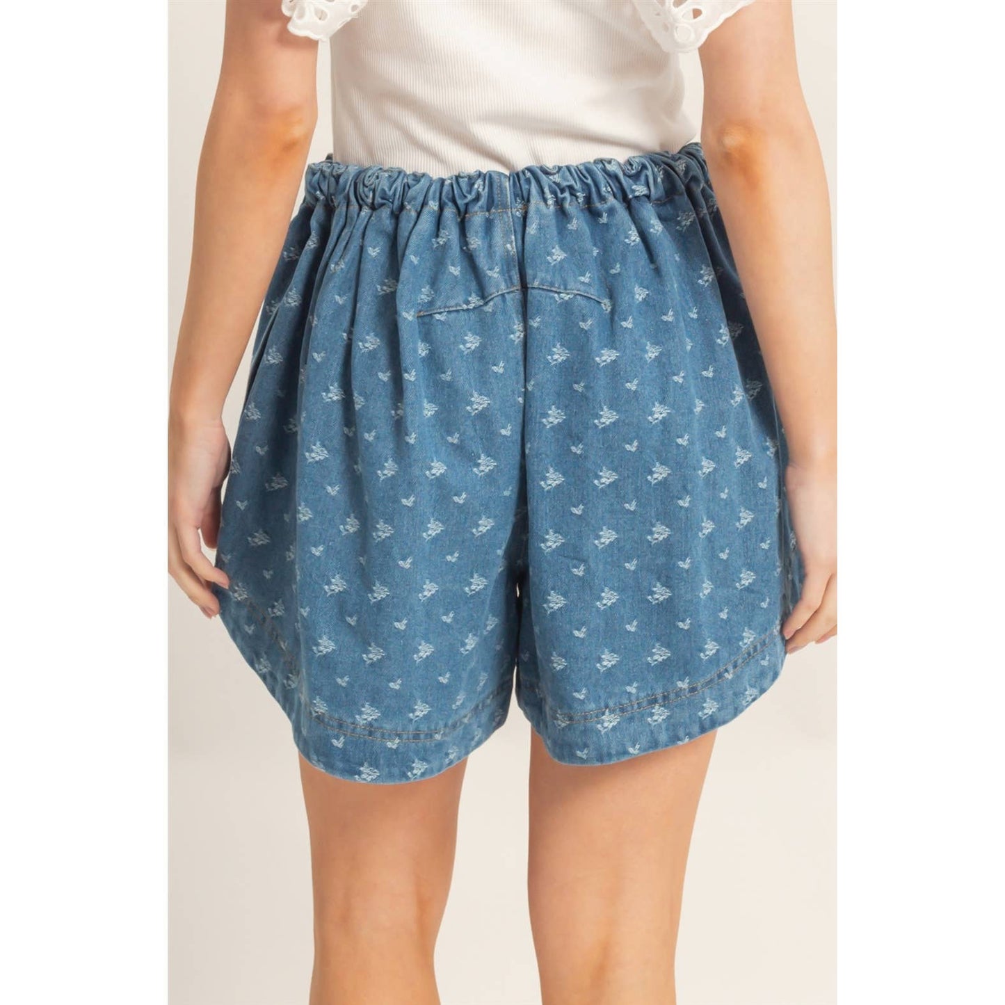 Denim Darlin' Lounge Pull-On Shorts
