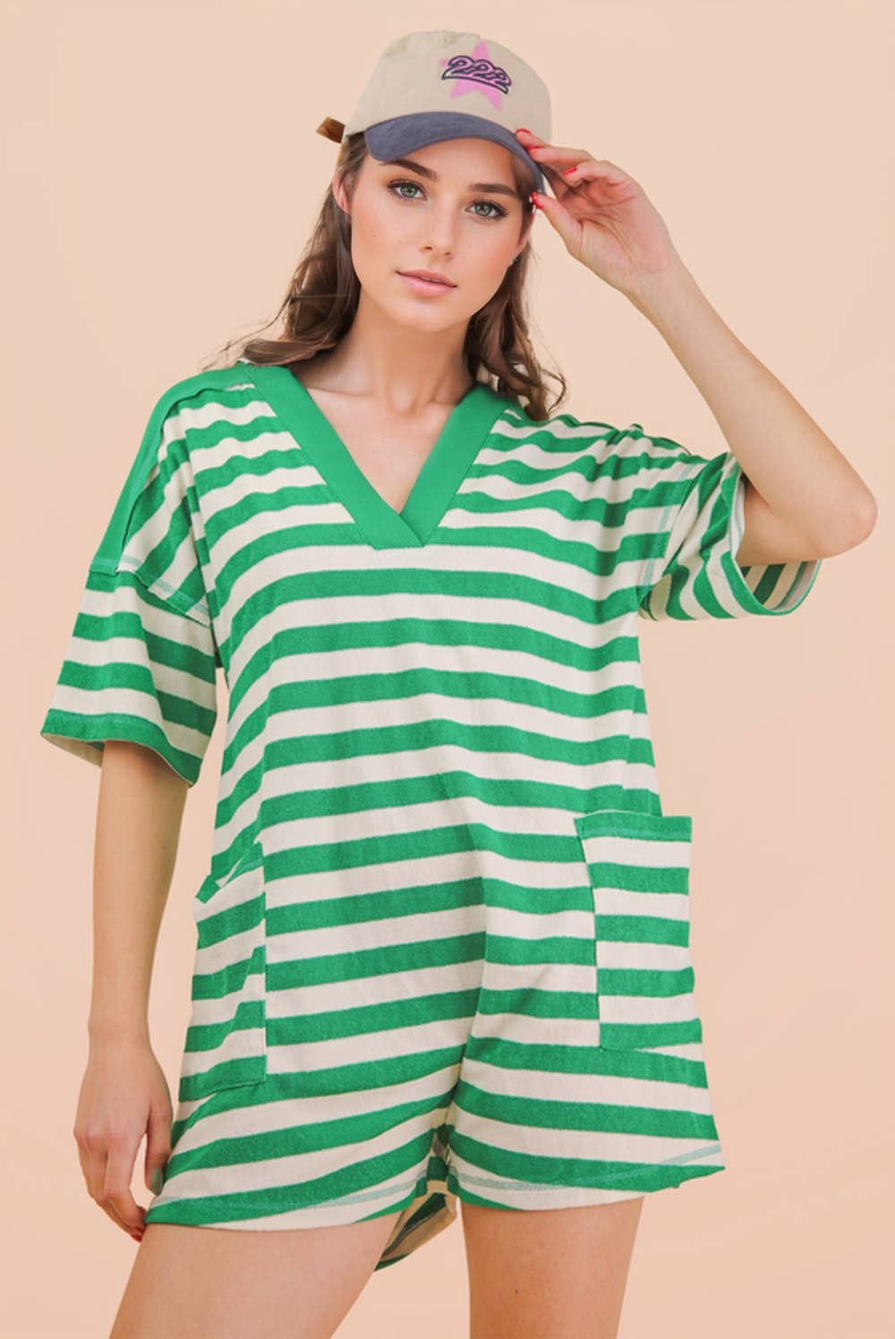 Palm Coast Stripe Romper